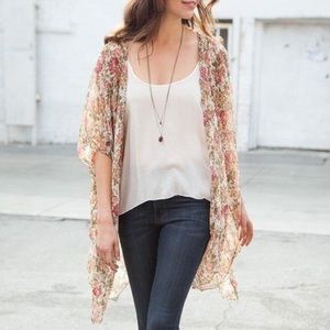 Brandy Melville Floral Kimono